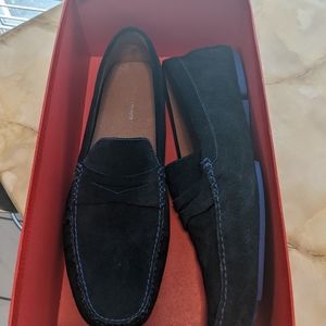 Black suede sport driver